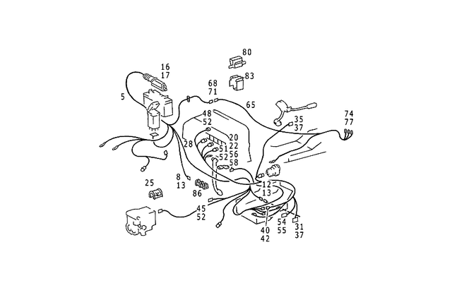 1245409535 - Electrical Equipment and Instruments: Electrical Wiring Harness for Mercedes-Benz Image image