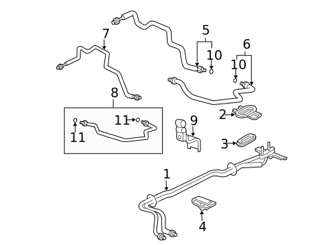 Rear AC Lines for 2008 Honda Pilot #0