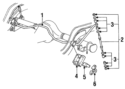 Stabilizer Bar & Components for 1989 Chrysler Fifth Avenue #0