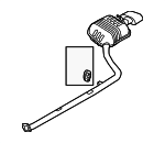 28710C1010 - Exhaust: Muffler &amp; Pipe for Hyundai Image