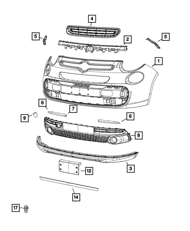 68392221AA - : Bumper Bracket, Right for Mopar Image