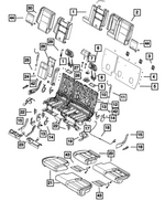 68086221AB - Interior Trim: Seat Back Foam, Left for Mopar Image