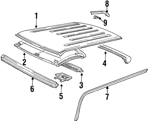 Roof for 1993 GMC K2500 Pickup #0
