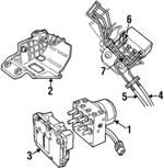 4882646 - Electrical: ABS Control Unit for Chrysler: Grand Voyager, Town &amp; Country, Voyager | Dodge: Caravan, Grand Caravan Image