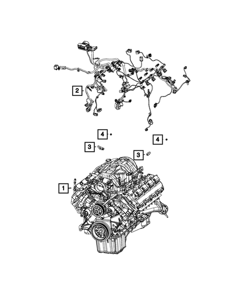 Wiring, Powertrain for 2021 Dodge Challenger #2