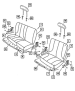 1FF481J3AA - Interior Trim: Rear Seat Back for Mopar Image