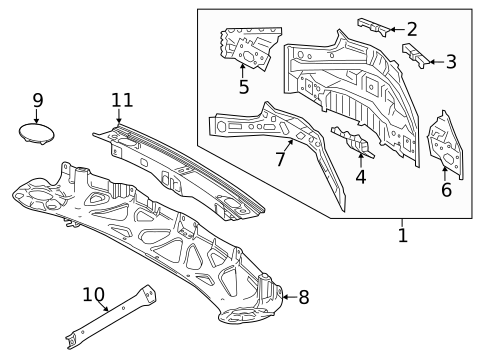 Rear Body for 2025 Lexus LC500 #1