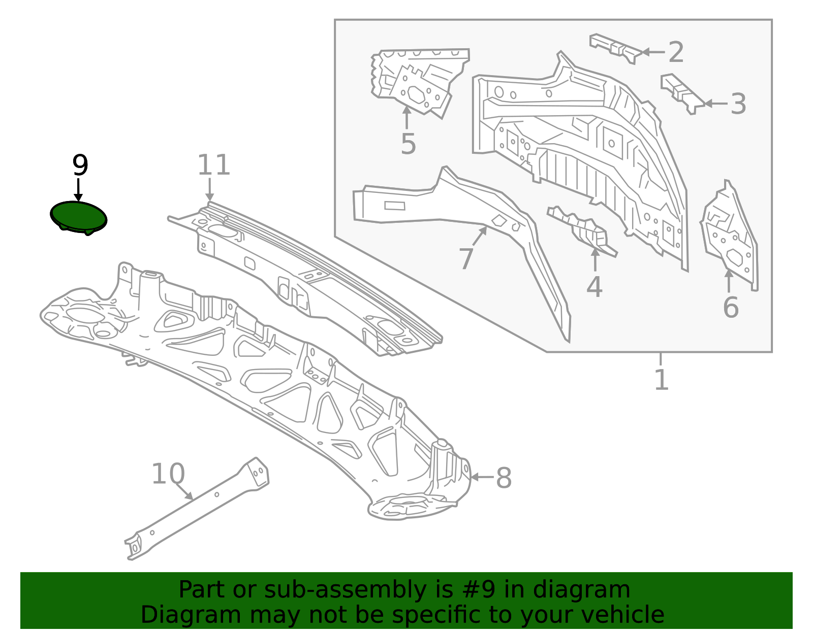 63281-11010 - High-Quality Partition Panel Stopper for 2021-2025 Lexus ...