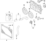 1370B224 - : Upper Hose for Mitsubishi: Eclipse Cross Image
