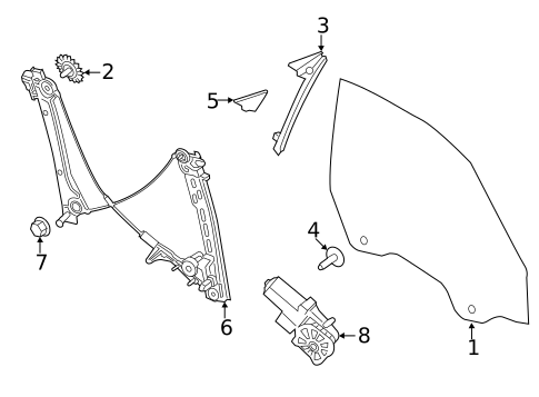Glass - Door for 2020 Porsche 911 #0