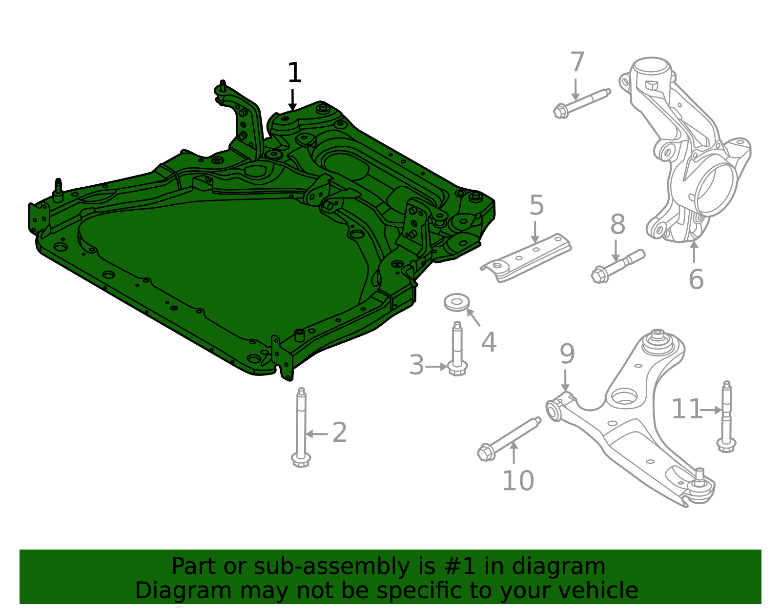 2020-2025 Nissan Sentra Cross-Member 54401-6LT0C | OEM Parts Online