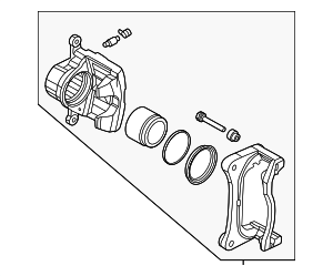 58180ARA15CA - : Disc Brake Caliper for Hyundai Image