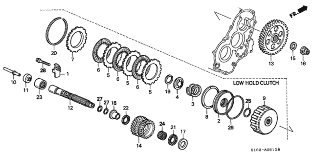 AT Sub Shaft for 2000 Honda CR-V #0