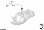 31507605402 - Front Axle: Vent Line, Front Final-Drive Unit for BMW Image