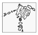 6H121026ED - Cooling System: Water Pump for Audi: A3, A3 Quattro, A4, A4 Quattro, A5, A5 Quattro, A6, A6 Quattro, allroad, Q3, Q3 Quattro, Q5, TT, TT Quattro, TTS Quattro Image