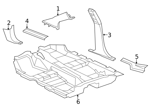 Interior Trim - Pillars for 2010 Chrysler Sebring #0