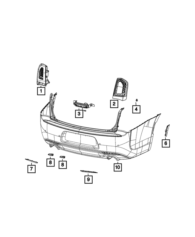 68196293AD - Electrical: Tail Stop Turn Lamp for Mopar Image
