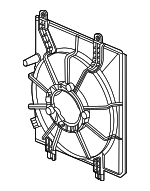 3861564AA01 - Cooling System: Fan Shroud for Honda: Civic Image