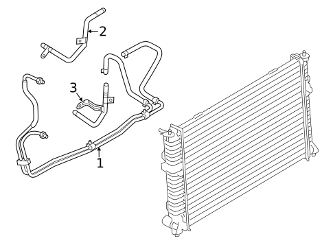 Trans Oil Cooler for 2010 Ford Fusion #0