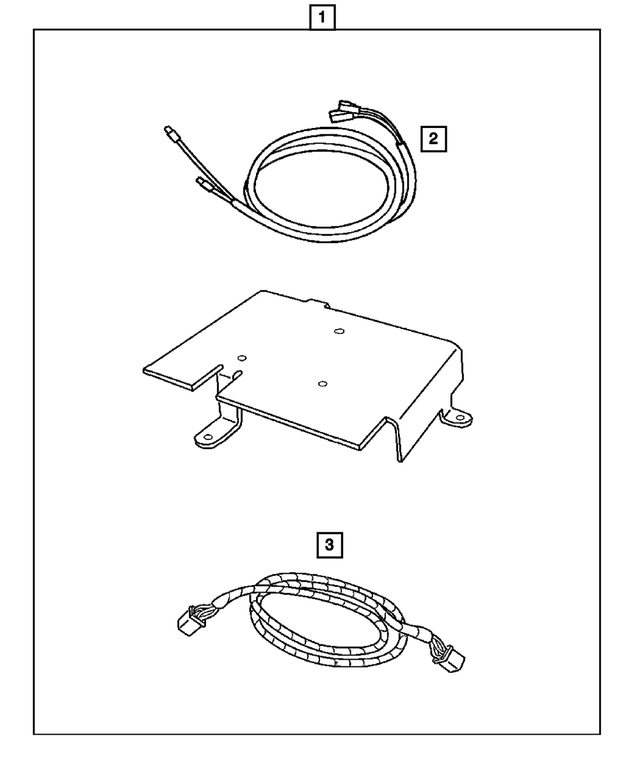 82210440 - Mopar Accessories - Component Parts: Satelite Receiver Install Kit for Mopar Image image
