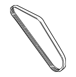 2521237161 - : Serpentine Belt for Hyundai: Santa Fe, Sonata, Tiburon Image