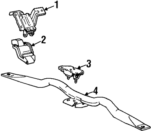 Engine & Trans Mounting for 2002 Lincoln Town Car #0
