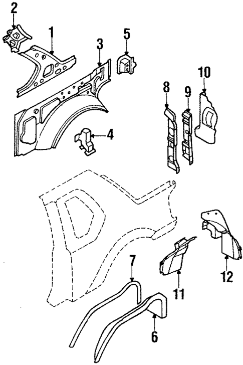 Inner Components for 2001 Isuzu Rodeo Sport #0