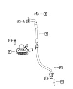 6106003AA - Cooling: Hex Head Bolt And Coned Washer for Mopar Image