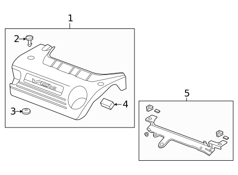 Engine Appearance Cover for 2010 Honda Accord #1