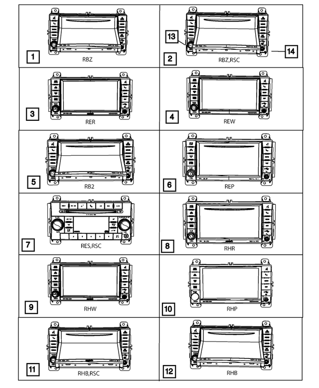 5091332AF - Electrical: Am/fm/cd/dvd/hdd Radio for Mopar Image