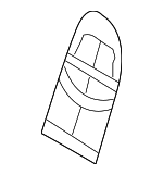 99752155101 - Body: Seat Back Reinforcement Plate for Porsche: 911, Boxster, Cayman Image
