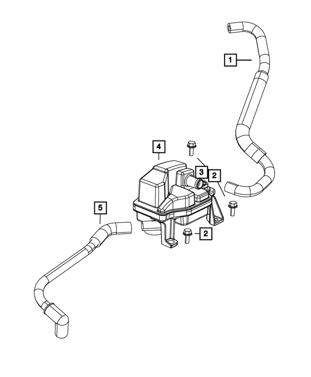 4893141AA - 1.4LTurbo; Engine: Pcv Hose for Mopar Image
