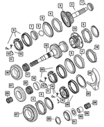 5010047AA - Manual Transmission 6 Speed: Input Shaft Bearing Cone for Dodge: Ram 2500, Ram 3500 Image