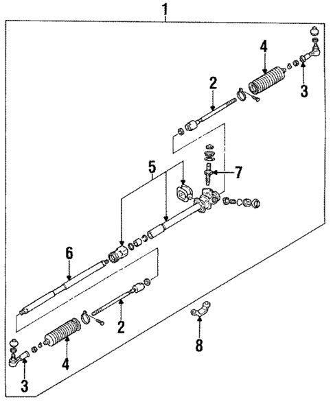 Steering Gear & Linkage for 1990 Subaru Loyale #1