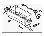 FT4Z5806010BE - Body: Glove Box Assembly for Ford: Edge Image