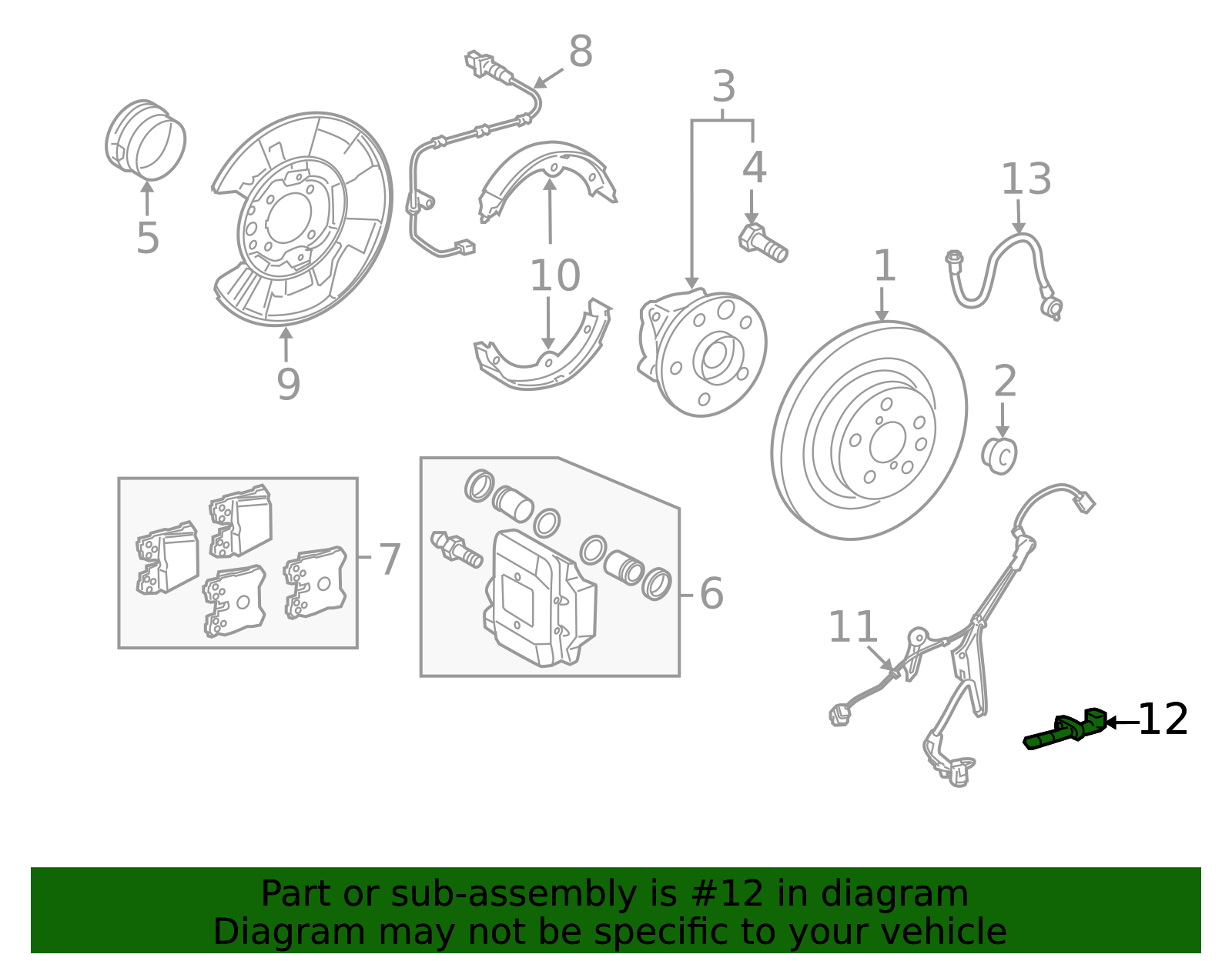 2006-2025 Lexus ABS Wheel Speed Sensor 89546-30070 | OEM Parts Online