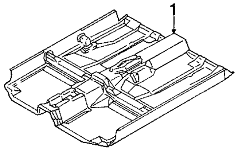Floor & Rails for 1996 Suzuki Swift #0