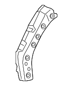 537080R030 - Body: Apron Reinforced for Toyota: Crown, RAV4, RAV4 Prime, Venza Image