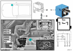 61138377732 - Vehicle Electrical System: Double Leaf Spring Contact for BMW Image