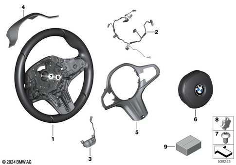 Steering Wheel for 2019 BMW 530eX #1