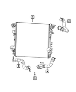 68282210AA - Cooling: Radiator Outlet Hose for Mopar Image