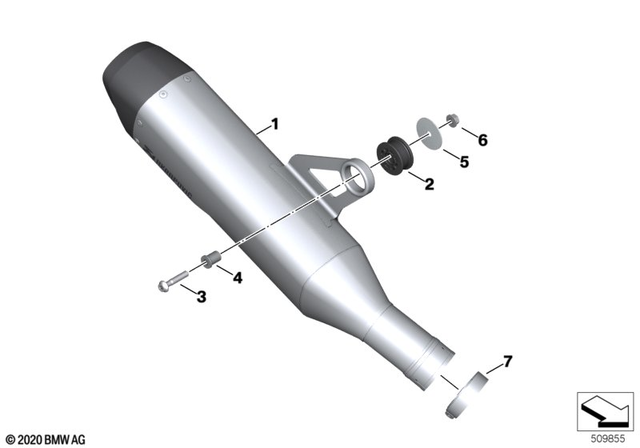 18519830140 - : Sport Muffler - Akrapovic for BMW-Motorrad Image