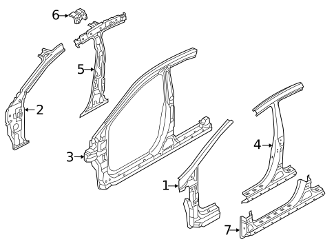 Hinge Pillar for 2012 Hyundai Elantra #0