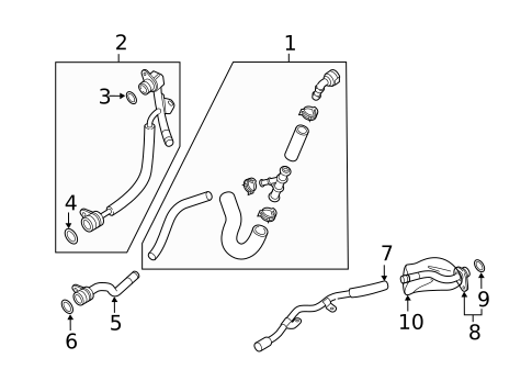 Hoses & Lines for 2019 Audi A3 #6