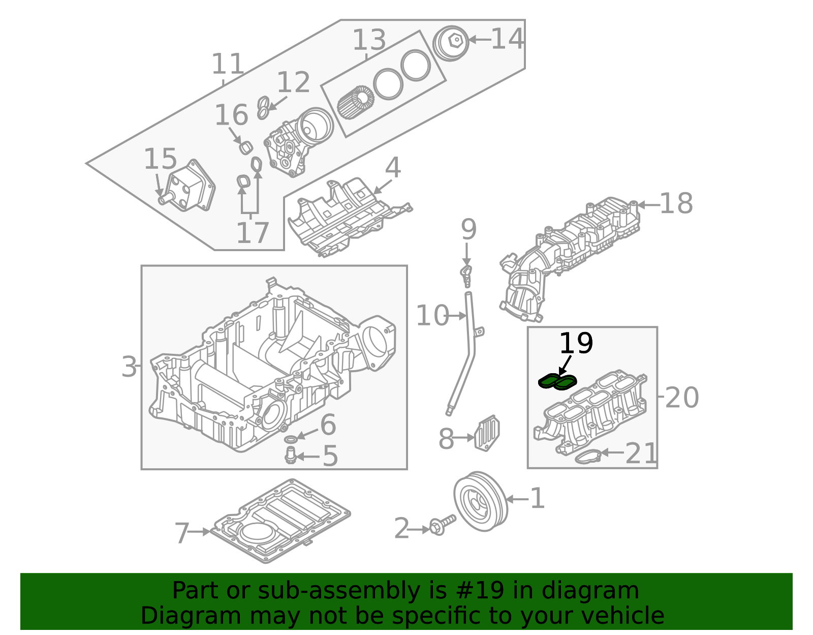 2021-2026 Genesis Intake Manifold Gasket 29215-3N150 | OEM Parts Online