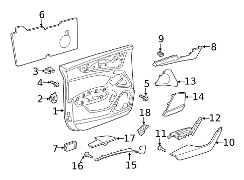 Interior Trim - Front Door for 2022 Audi S7 Sportback #0