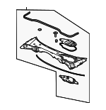 74200TYAA01 - Body: Cowl Grille for Acura Image