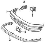 F24Y17757B - Body: Bumper Cover for Mercury: Sable Image