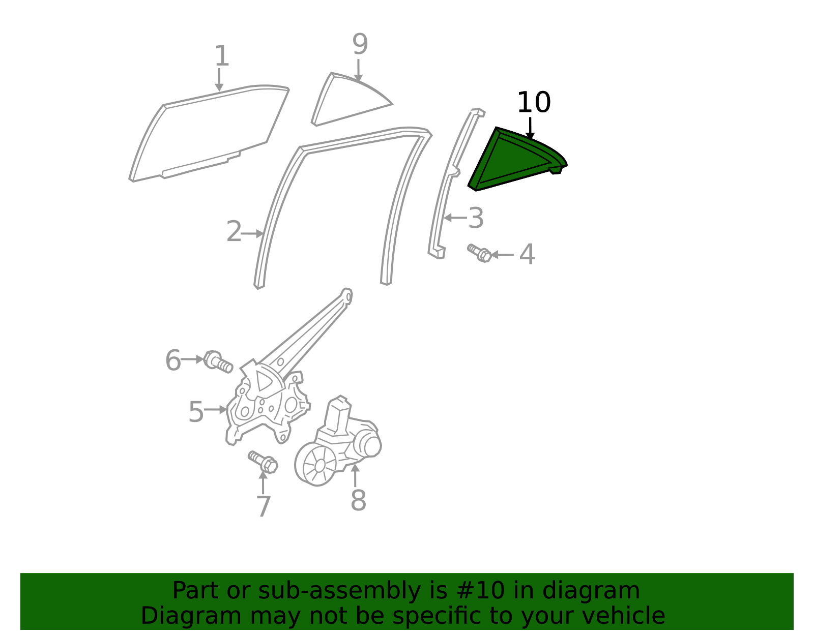 2007-2011 Toyota Camry Weatherstrip 68189-06021 | MotorMotor