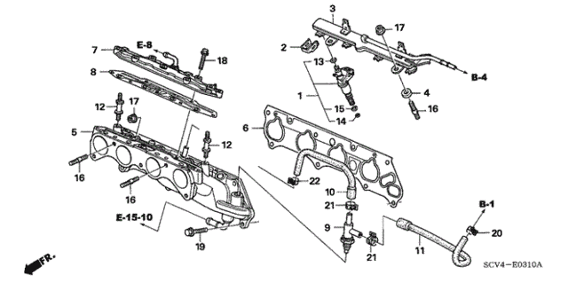 Fuel Injector for 2004 Honda Element #0